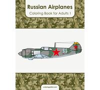 Russian Airplanes Coloring Book for Adults 1