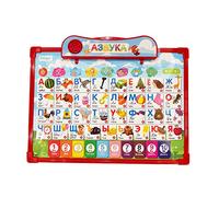 Russian Alphabet Poster for Kids,Learn Russian Language Vocabulary Words and Pronounce,Russian Educational Toys for Toddlers Basic,Russian Learning Tool for Beginners