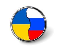 Russian And Ukrainian Flag Brooch Pins Lightweight Badge Lapel Pins | Men,Women