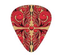 Russian Art Pattern Guitar Picks Guitar Accessories 12 Pack Art Bass Pick Thin, Medium Heavy Gauges 3 Sizes For Ukulele