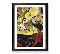 Russian Ballet by August Macke Framed Print | A2 Black Framed Wall Art | Ready to Hang | Modern Nature Picture | Living Room Bedroom Lounge Office