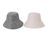 Russian Banya Hat Wool Felt Steam Bath Accessory(White)