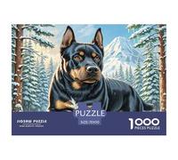 Russian Black Terrier 1000 Piece Paper Jigsaw Puzzle Color Challenge Impossible Jigsaws Game with High Definition Print For Adults And Kids Gifts 70x50cm/1000pcs
