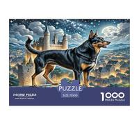 Russian Black Terrier 1000 Pieces Jigsaw Puzzles For Adults Family Challenge Toys Stress Relieving Entertainment Exercise The Memory of The Brain for The Whole for Women, Gifts for Men