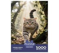 Russian Blue Cat Jigsaw Puzzles 1000 Piece Challenge Game for Adults,Natural Scenery Impossible Jigsaw Puzzles 1000 Piece Puzzle Educational Games 70x50cm/1000pcs