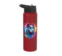 Russian Blue Cat Lover Russian Blue Stainless Steel Insulated Water Bottle
