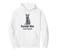 Russian Blue Cat Parent for Pet Owners Pullover Hoodie