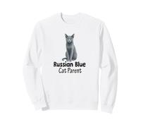 Russian Blue Cat Parent for Pet Owners Sweatshirt