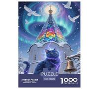 Russian Blue Jigsaw Puzzles for Adults The Impossible Challenge 1000 Pieces Difficult Hard Jigsaw Puzzles for Man And Woman with Letters on Back 38x26cm/1000pcs