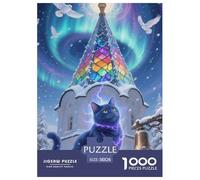 Russian Blue Jigsaw Puzzles Puzzle for Adults Kids. 1000 Pieces Impossible Challenge Toy Educational Games Home Decoration for Educational Games Gifts 38x26cm/1000pcs