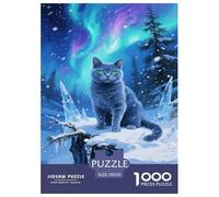 Russian Blue Jigsaws for Adults Challenging Puzzle Games The Impossible Challenge 1000 Piece Difficult Hard Jigsaw Puzzles for Man And Woman with Letters on Back 70x50cm/1000pcs