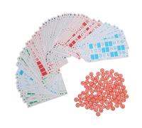 Russian Board Game Set, Classic Family Card Game for Adults and Kids, Educational Plastic with 90 Barrels and 48 Cards for Logical Thinking and Concentration
