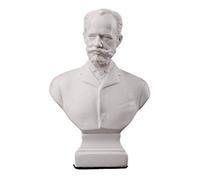Russian Composer Pyotr Tchaikovsky Marble Bust Statue Sculpture 12 cm