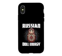 Russian Doll Energy Quote Funny Matryoshka Nesting Doll Case for iPhone X/XS
