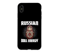 Russian Doll Energy Quote Funny Matryoshka Nesting Doll Case for iPhone XS Max