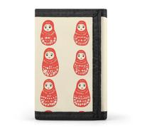 Russian Dolls Casual Trifold Wallet for Men Slim Card Cases with 8 Slot Minimalist Purse Coin Clip