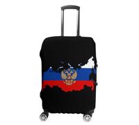 Russian-Eagle-Map-of-Russia Luggage Cover Elastic Suitcase Protectors Anti-Scratch Fits 18-32 Inch Case