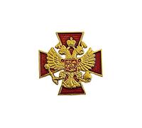 Russian Eagle Solid Metal Pin Badge Miniature Order Merit Fatherland