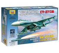Russian Fighter Sukhoi Su-27 SM 1:72 Plastic Model Kit ZVEZDA
