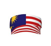 Russian Flag Adult Sunscreen Visor Cap,Open Top Hat for Women and Men,Cute Hat,Funny Cap,Outdoor Hat, Malaysia Flag, One size