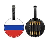 Russian Flag Black Golf tee Storage Bag - Easy to Carry Around and More efficient in Playing Golf