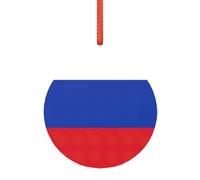 Russian Flag Christmas Married Ornament, Modern Acrylic Alternative to Versatile Christmas Ornaments