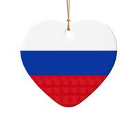 Russian Flag Christmas Ornament, Christmas Tree Decorations, Holiday Decor And Xmas Gifts Ideas