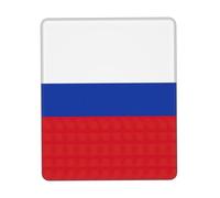 Russian Flag Desk Pad, Washable for Office/Gaming/Writing, Rubber Base, Polyester Surface