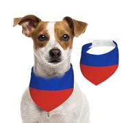 Russian Flag Dog Bandana for Small Medium Large Dogs, Cat Dogs Kerchief Triangle Bibs Scarf for Girl Or Boy