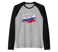 Russian Flag for Russians and Russian Germans Raglan Baseball Tee