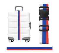 Russian Flag Luggage Strap-Adjustable Suitcase Belt with Buckle