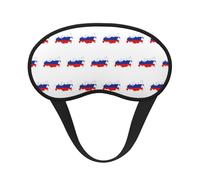 Russian Flag Map Sleep Mask 100% Light Blocking Eye Mask for Sleeping, Sleep Mask for Unisex for Travel/Nap