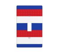 Russian Flag Print 1-Gang Blank Wall Plate, Standard Size,Decorative Switch Cover for Home/Commercial