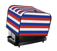 Russian Flag Print 4-Slice Toaster Cover Dustproof Waterproof Kitchen Appliance Shield Daily Usability