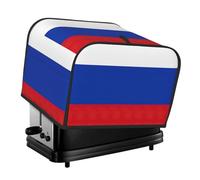 Russian Flag Print 4-Slice Toaster Cover Kitchen Accessory Appliance Protector Daily Use Waterproof