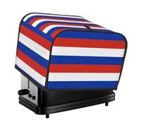 Russian Flag Print 4-Slice Toaster Cover Kitchen Accessory Appliance Protector Daily Use Waterproof