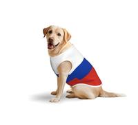 Russian Flag Print Breathable Dog Clothes Dog Shirts