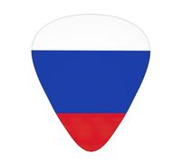 Russian Flag print Celluloid Guitar Plectrums for Acoustic Guitar Bass,Guitar Picks with Organizer Box