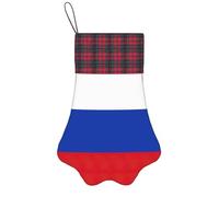 Russian Flag Print Christmas Pet Socking Festive Dog Paw Xmas Pets Gift For Seasonal Party Supplies