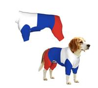 Russian Flag Print Dog Clothes - 4 Legs Jumpsuit Sweatshirt for Small Medium Large Dogs Cats