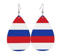 Russian Flag Print Double-Sided Drop Earrings, Accessories,Dangle Earrings For Women All Occasions