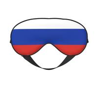 Russian Flag Print Eye Mask for Comfortable Sleep â€“ Elastic Nighttime Shade, Perfect for Plane, Travel, and Meditation