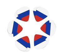 Russian flag Print Guitar and Ukulele Picks For Music Lovers 12 PCS Mixed Gauges(0.46/0.71/0.96mm)