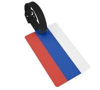 Russian Flag Print Luggage Tags Quick Install Airplane Travel Essentials for Suitcases Durable PVC Bag Tag