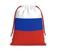 Russian Flag Print Practical Drawstring Gift Pouches Comfort Holiday Parties Events Multipurpose Use