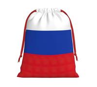Russian Flag Print Practical Drawstring Gift Pouches Comfort Holiday Parties Events Multipurpose Use