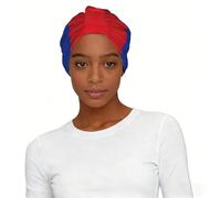 Russian Flag Print Printed Turban for Women Stretch Headscarf Hat Lightweight Sleep Cap Chemo Sensitive Skin Gift