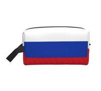 Russian Flag Print Travel Grooming Storage Bag, Reusable Makeup Storage Organizer, Bathroom Supplies