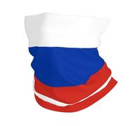 Russian Flag Print Windproof Neck Gaiter, Warmer Scarf Breathable Half-Face Mask Ski Mask Unisex For Outdoor