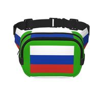Russian flag print Womens Fanny Pack Everyday Hip Pouch Waist Bag for Travel Outdoor Running Hunting for Adult, Black, One Size